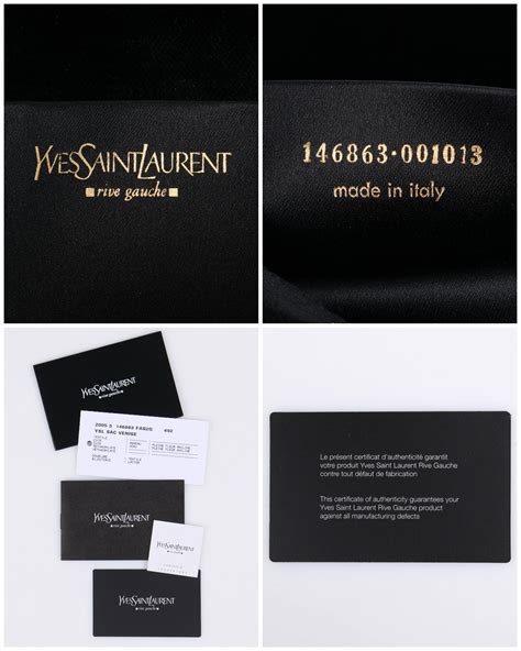 ysl certificate of authenticity|real ysl logo.